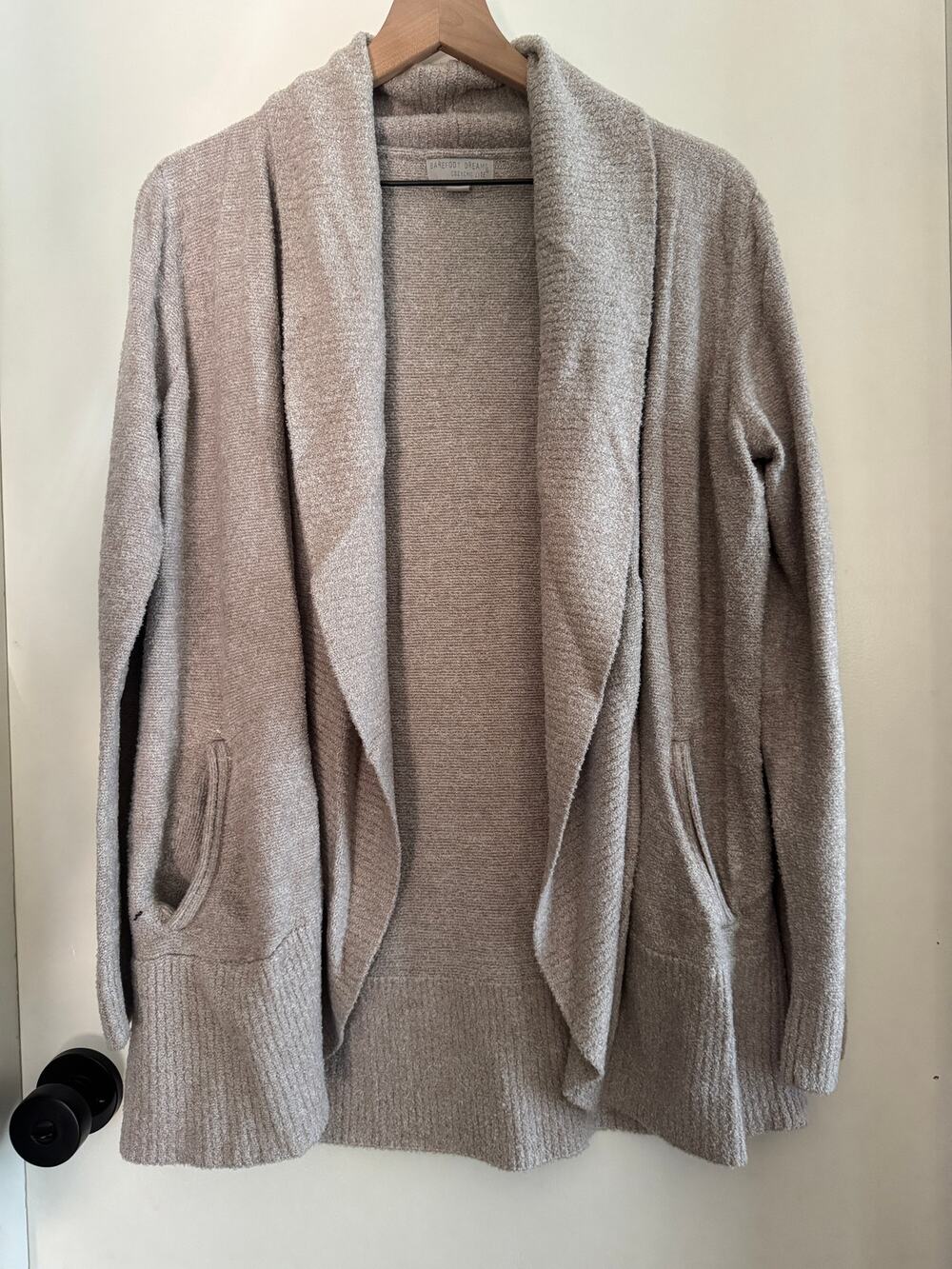 BAREFOOT DREAMS shawl collar cardigan - so dang soft! L/XL